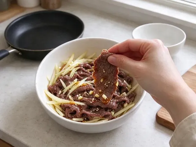 Gluten-free beef bulgogi, step 2