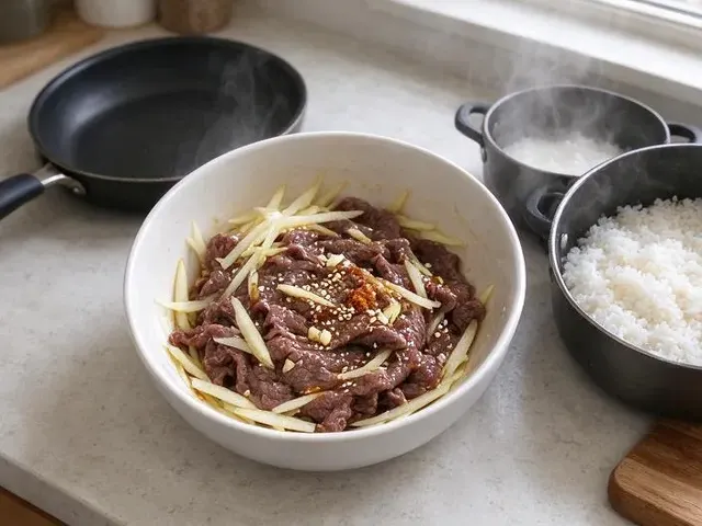 Gluten-free beef bulgogi, step 3