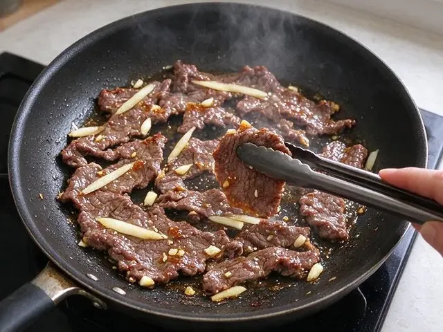 Gluten-free beef bulgogi, step 5