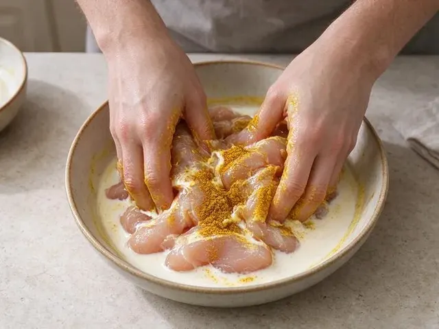 Gluten-free chicken tikka masala, step 1