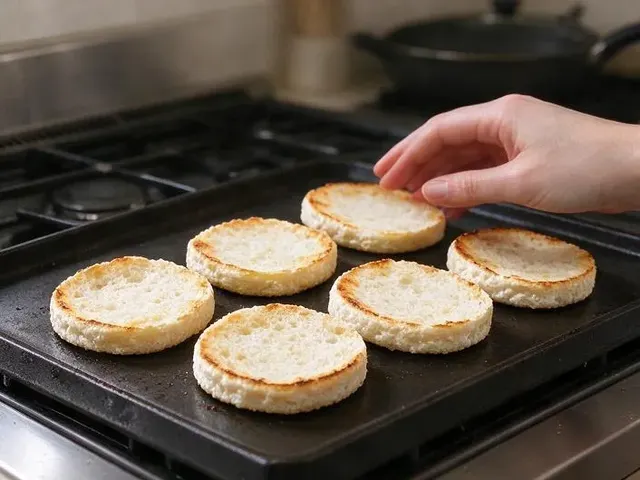 Gluten-free English Muffin Pizzas, step 1