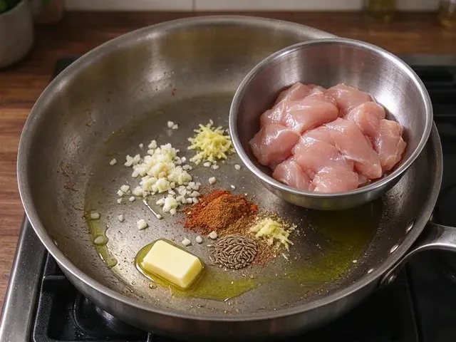 Gluten-free butter chicken, step 3