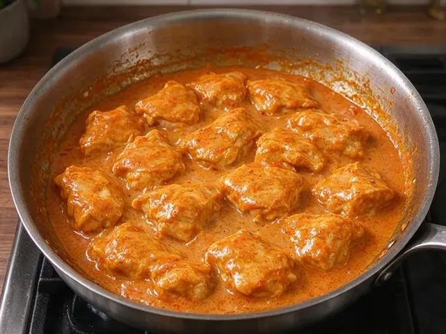 Gluten-free butter chicken, step 5