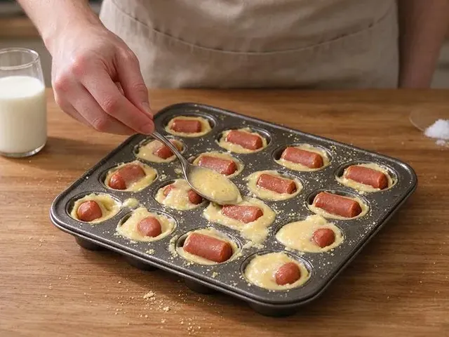 Gluten-free corn dogs, step 3