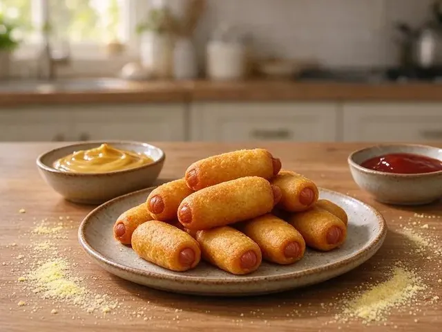 Gluten-free corn dogs, step 6