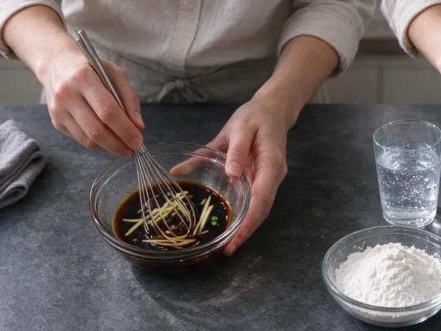 Gluten-free tempura, step 1