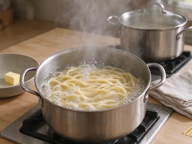 Gluten-free butter noodles, step 1