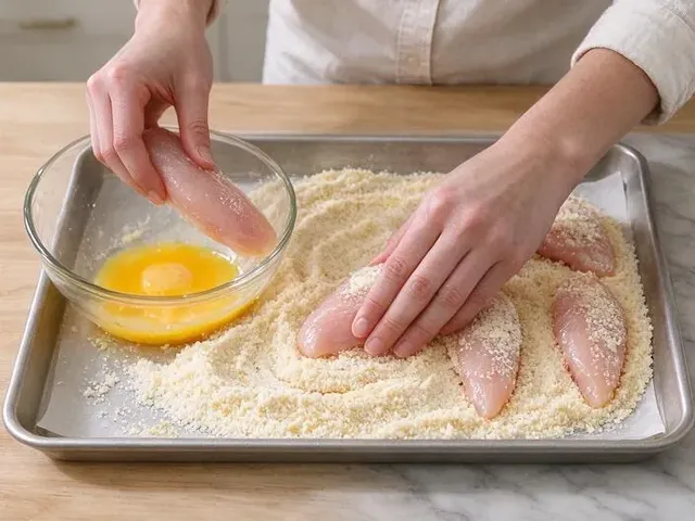 Gluten-free baked chicken tenders, step 3