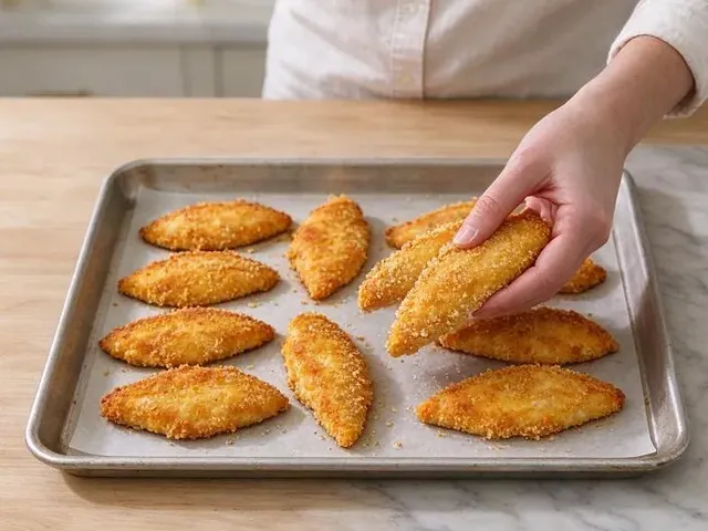 Gluten-free baked chicken tenders, step 5