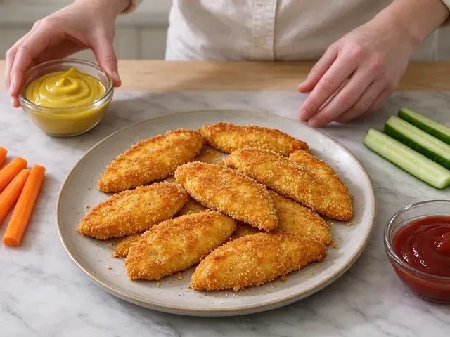 Gluten-free baked chicken tenders, step 6