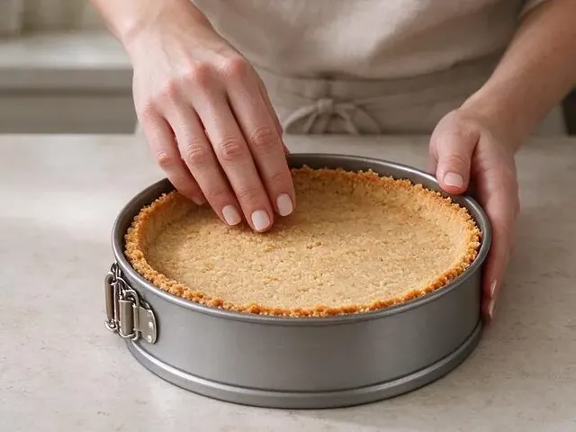 Dairy-free cheesecake, step 3