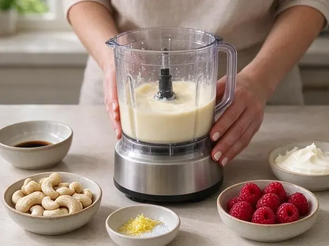 Dairy-free cheesecake, step 4