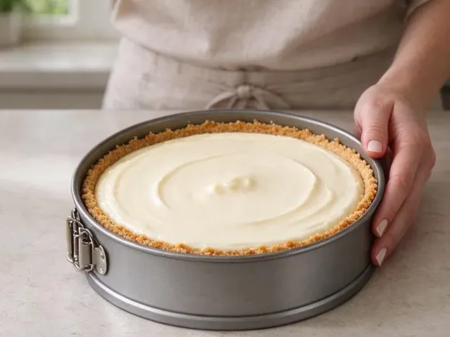 Dairy-free cheesecake, step 5