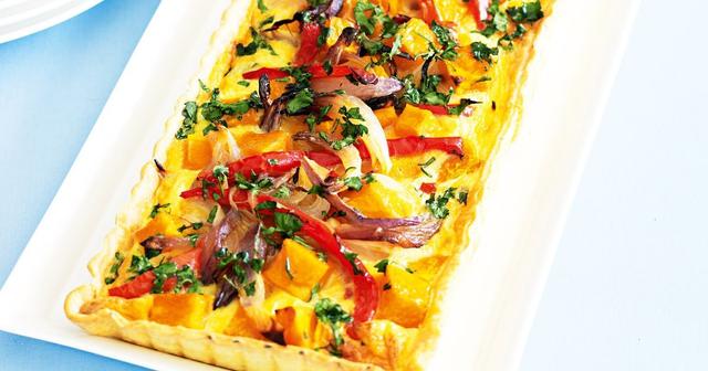 Roast vegetable quiche Roast vegetable quiche