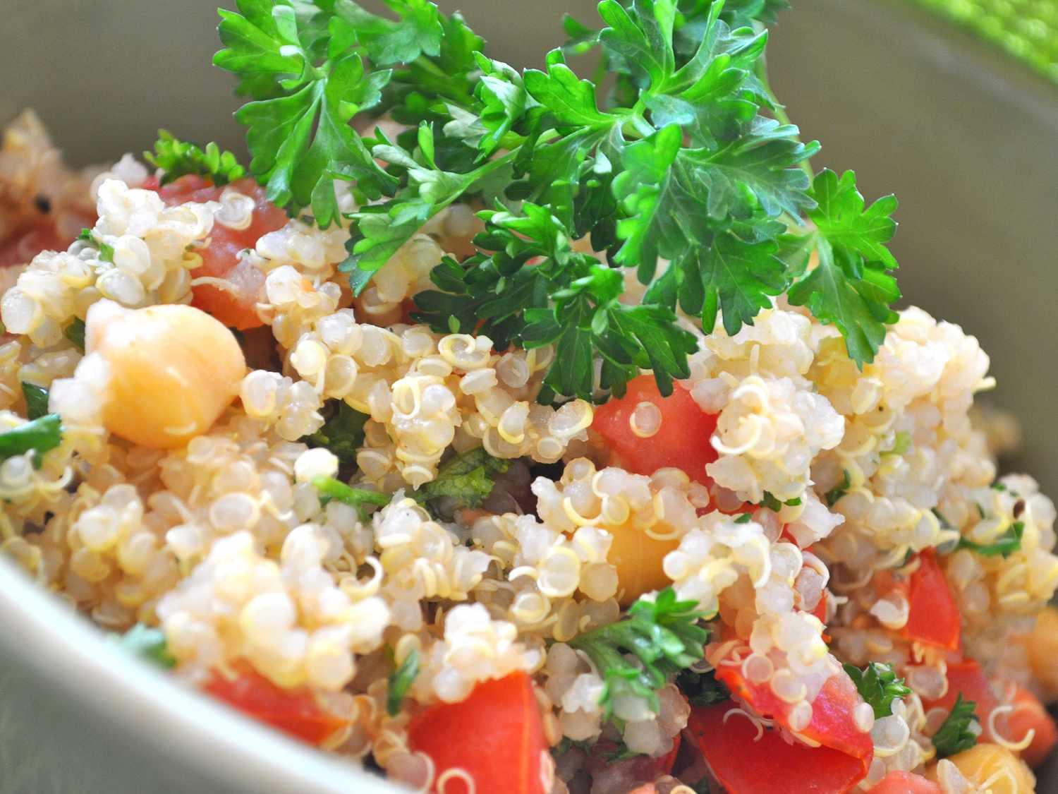 Quinoa with Chickpeas and Tomatoes Quinoa with Chickpeas and Tomatoes