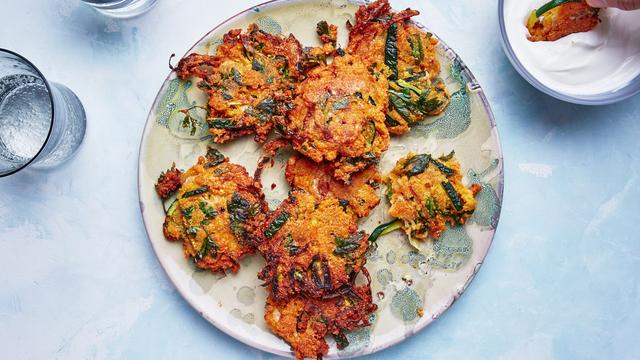 Zucchini-Lentil Fritters Zucchini-Lentil Fritters
