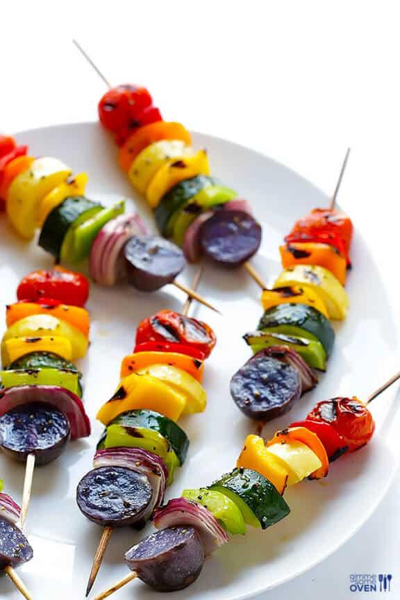 Rainbow Veggie Skewers Rainbow Veggie Skewers