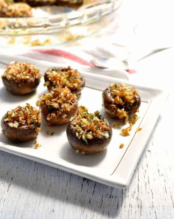 Vegetarian Garlic Stuffed Mushrooms Vegetarian Garlic Stuffed Mushrooms