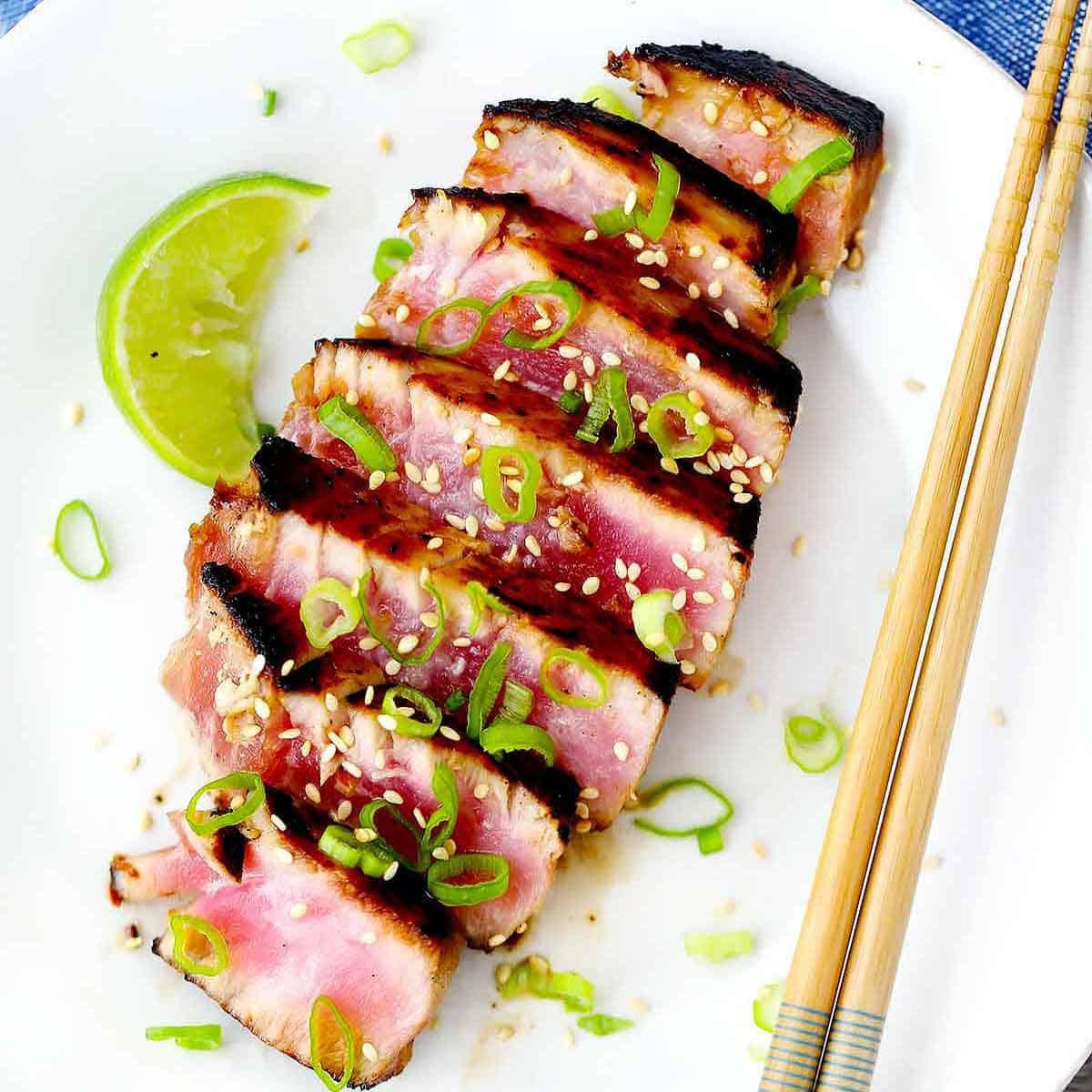 Six-Minute Seared Ahi Tuna Steaks Six-Minute Seared Ahi Tuna Steaks