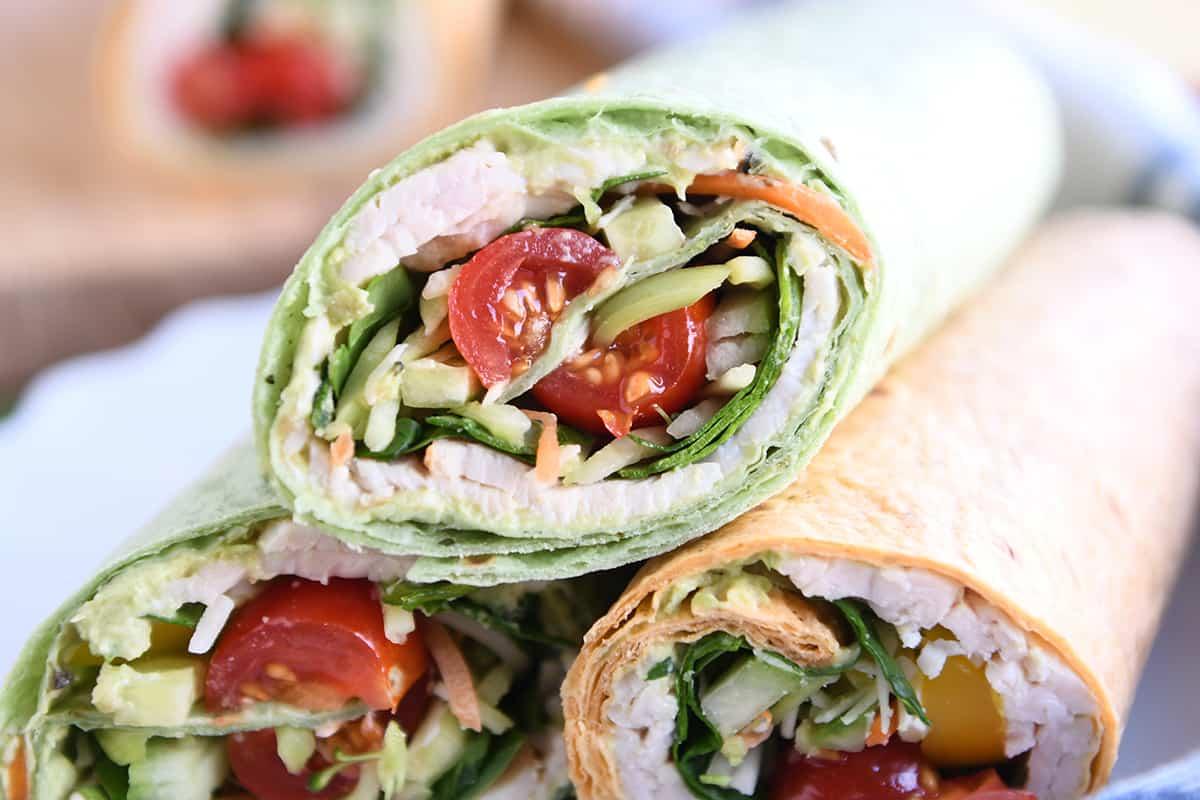 Turkey Avocado Veggie Wraps Turkey Avocado Veggie Wraps
