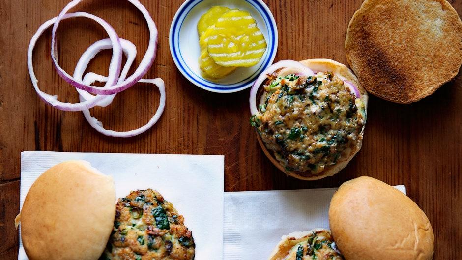 Turkey-Spinach Sliders Turkey-Spinach Sliders