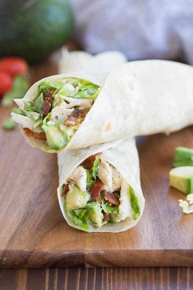 Chicken Bacon Avocado Wrap Chicken Bacon Avocado Wrap