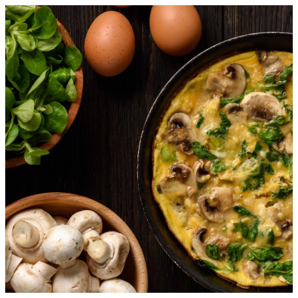Mushroom Spinach Omelette Recipe: How to Make Mushroom Spinach Omelette Recipe | Homemade Mushroom Spinach Omelette Recipe - Times Food Mushroom Spinach Omelette Recipe: How to Make Mushroom Spinach Omelette Recipe | Homemade Mushroom Spinach Omelette Recipe - Times Food