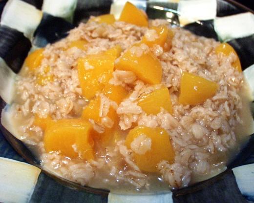 Ginger Peach Oatmeal Ginger Peach Oatmeal