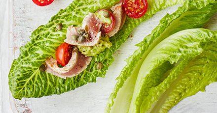 Healthy tuna lettuce wraps Healthy tuna lettuce wraps