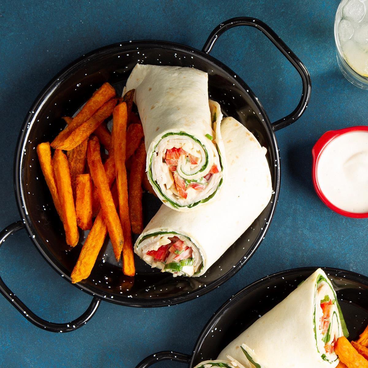 Spinach Turkey Wraps Spinach Turkey Wraps