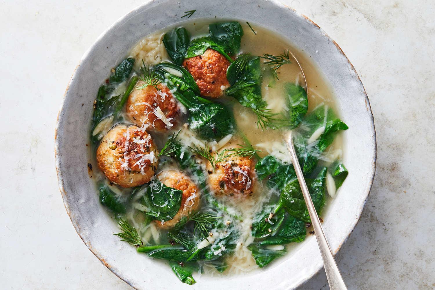 Italian Wedding Soup With Turkey Meatballs Italian Wedding Soup With Turkey Meatballs