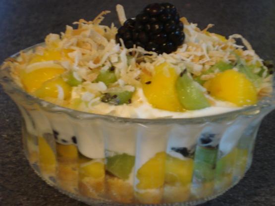 Kiwi, Berries and Yogurt Parfait With Toasted Coconut Kiwi, Berries and Yogurt Parfait With Toasted Coconut