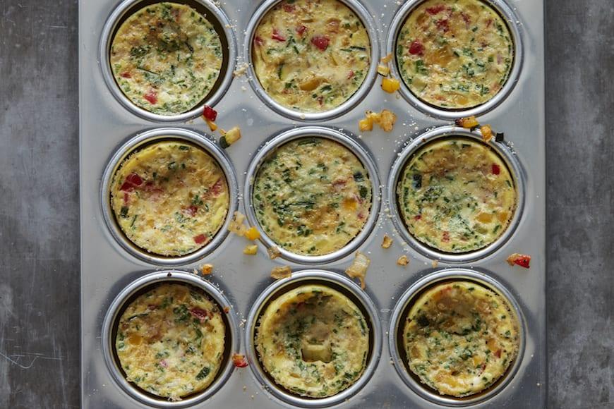 Petite Vegetable Frittatas Petite Vegetable Frittatas