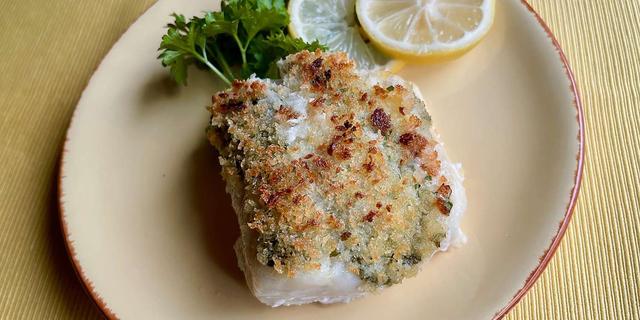 Baked Cod with Lemon Herb Butter Baked Cod with Lemon Herb Butter