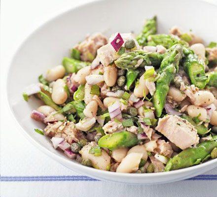 Tuna, asparagus & white bean salad Tuna, asparagus & white bean salad