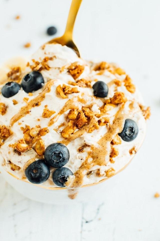 Whipped Peanut Butter Yogurt Bowl Whipped Peanut Butter Yogurt Bowl