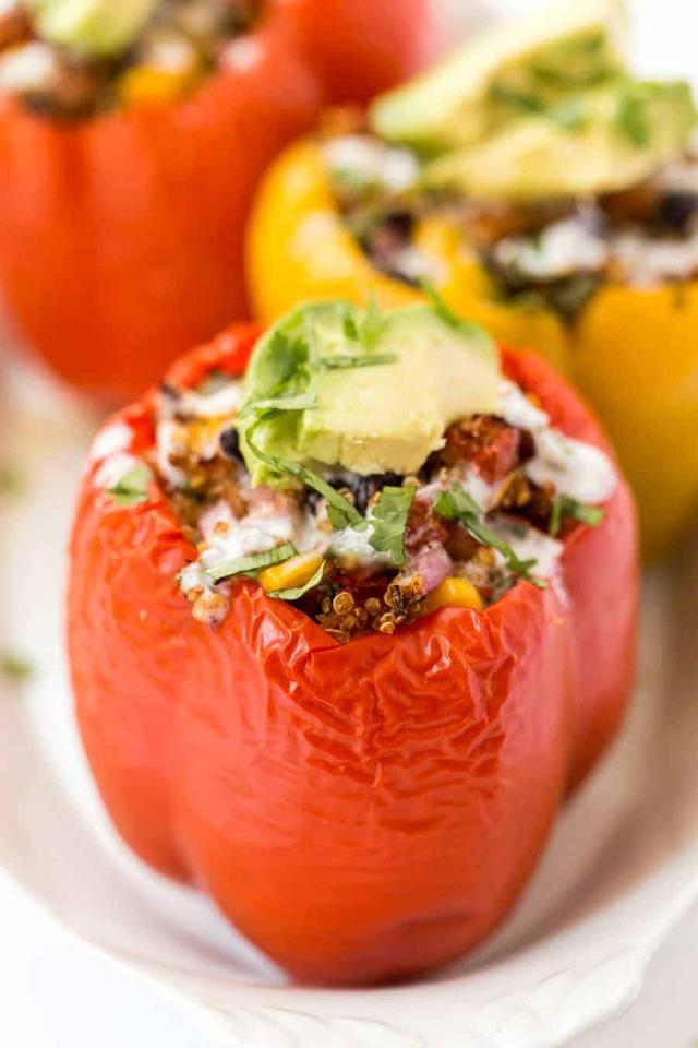 Mexican Quinoa Stuffed Peppers Mexican Quinoa Stuffed Peppers