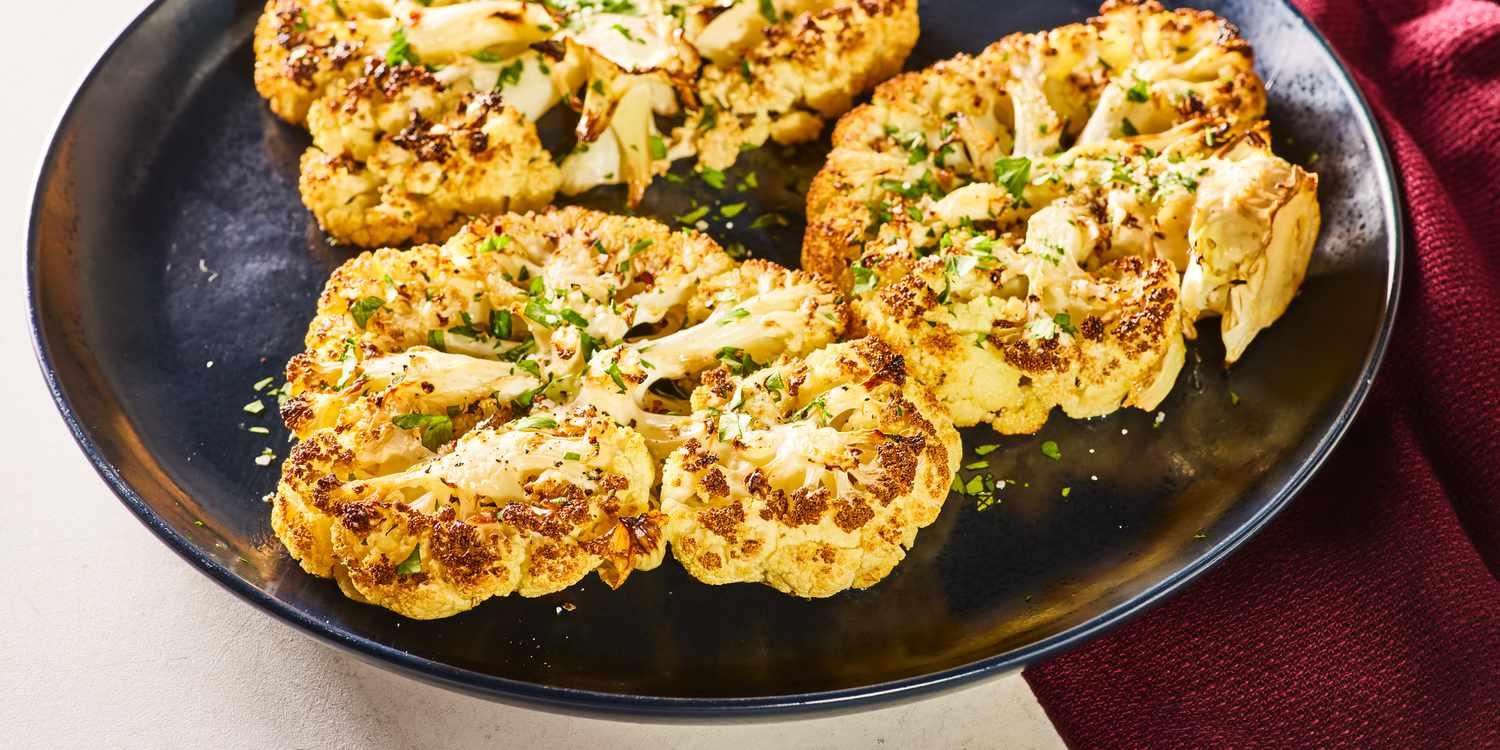 Roasted Cauliflower Steaks Roasted Cauliflower Steaks