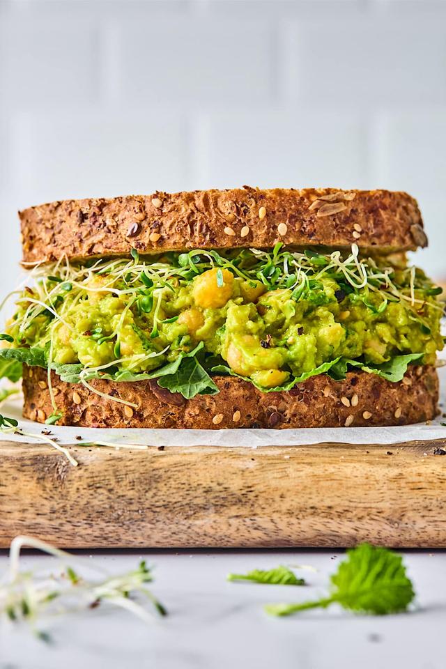 Smashed Chickpea Avocado Salad Sandwich Smashed Chickpea Avocado Salad Sandwich