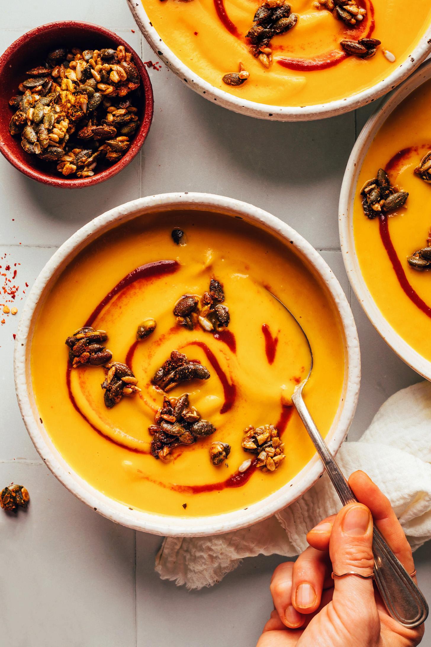 Creamy Carrot Ginger Soup (Instant Pot Friendly!) Creamy Carrot Ginger Soup (Instant Pot Friendly!)