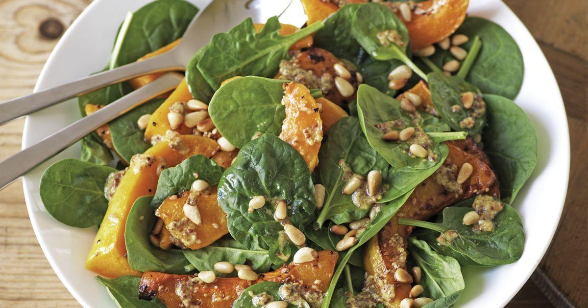 Pumpkin and spinach salad Pumpkin and spinach salad