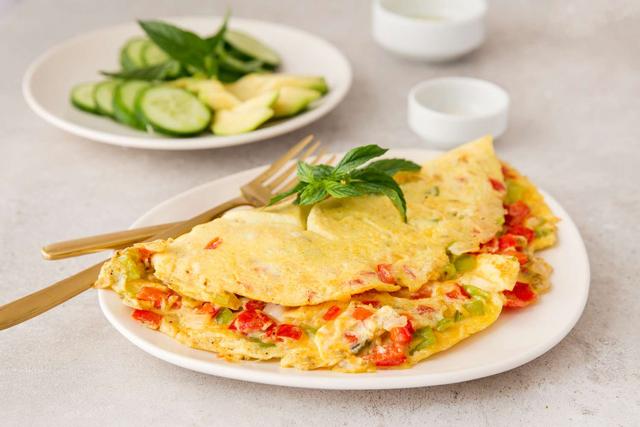 Bell Pepper Vegetarian Omelet Bell Pepper Vegetarian Omelet