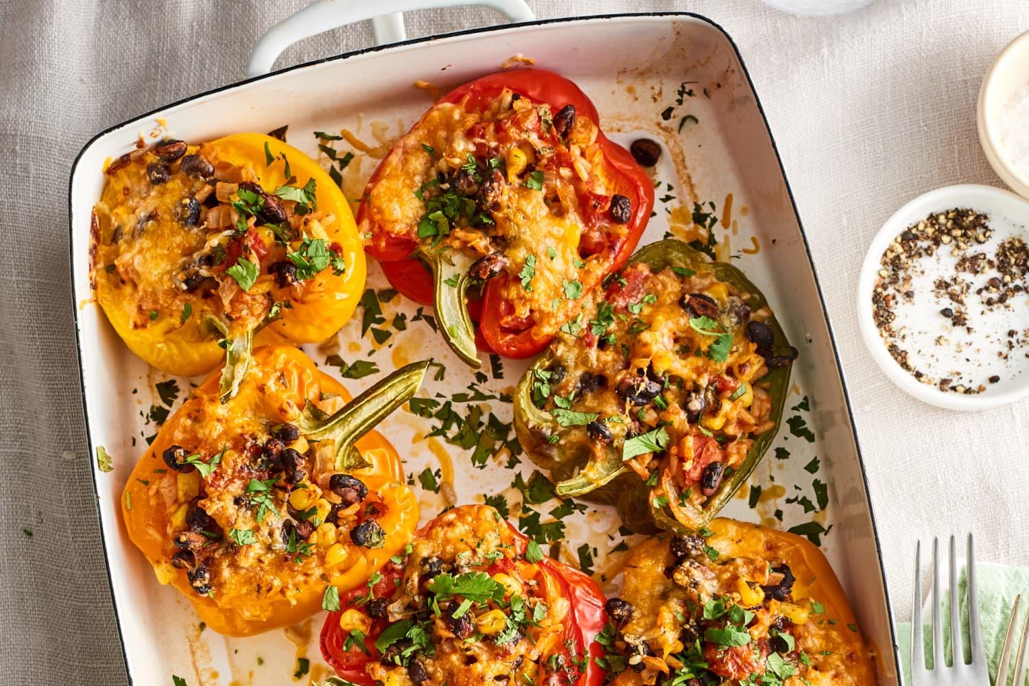 Protein-Packed Vegetarian Stuffed Peppers Protein-Packed Vegetarian Stuffed Peppers