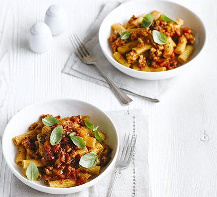Low-fat turkey bolognese Low-fat turkey bolognese