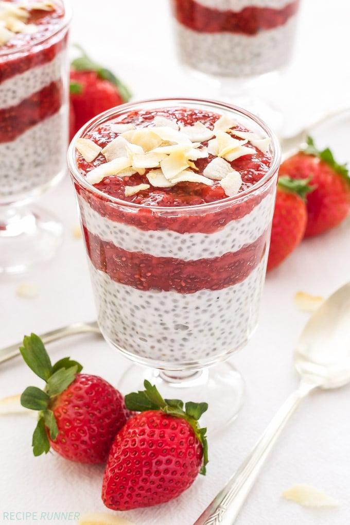 Strawberry Coconut Chia Pudding Parfaits Strawberry Coconut Chia Pudding Parfaits