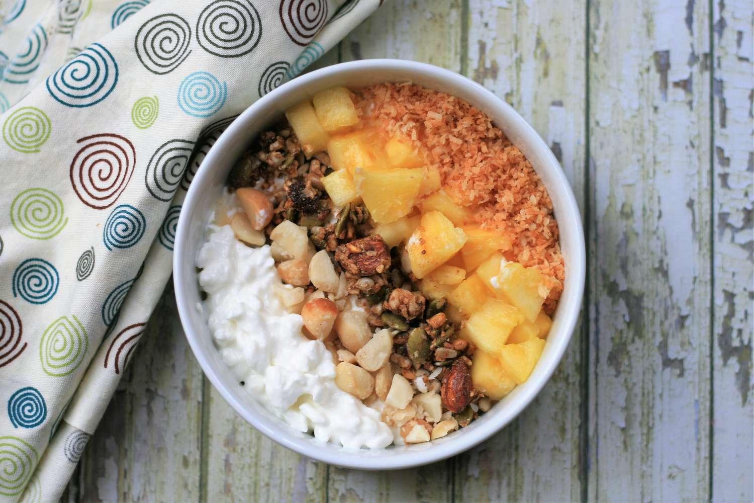 Pina Colada Cottage Cheese Bowl Pina Colada Cottage Cheese Bowl