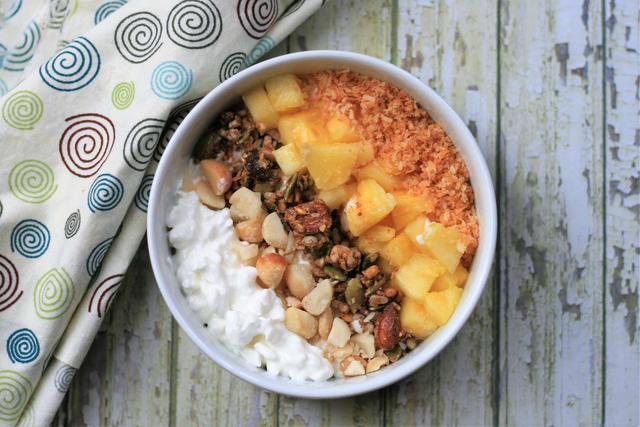 Pina Colada Cottage Cheese Bowl Pina Colada Cottage Cheese Bowl