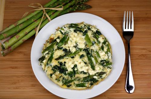 Asparagus, Spinach, and Feta Cheese Frittata Asparagus, Spinach, and Feta Cheese Frittata