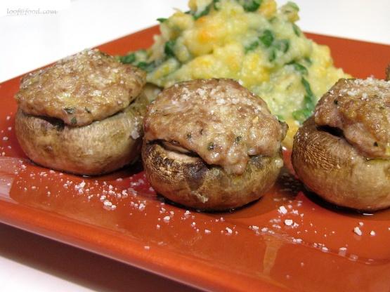 Turkey Parmesan Stuffed Mushrooms Turkey Parmesan Stuffed Mushrooms
