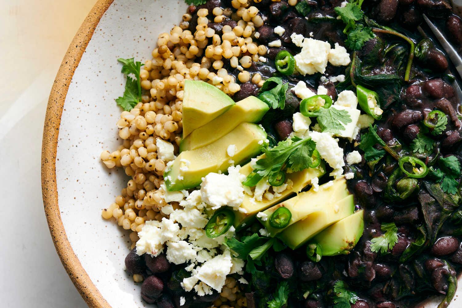 Sorghum Bowl With Black Beans, Amaranth and Avocado Sorghum Bowl With Black Beans, Amaranth and Avocado
